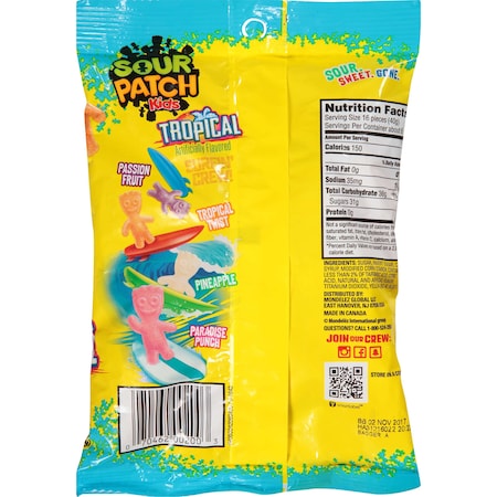 Sour Patch Sour Patch Kids Tropical Fat Free Soft Candy 8 oz. Bags, PK12 200